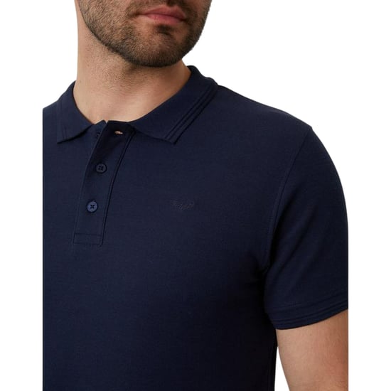 Threadbare Heren Malbork Poloshirt met Korte Mouwen (Marineblauw) - Image 3