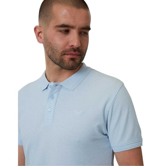 Threadbare Mannen Malbork Korte Mouwen Polo Shirt (Skyway) - Image 3