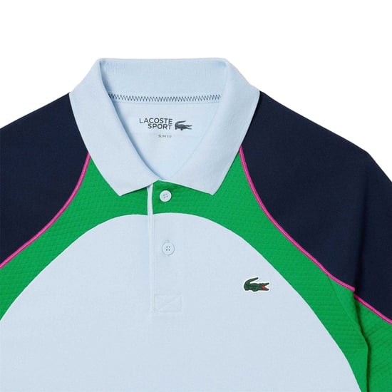 Lacoste Ultra Dry-tennispolo voor heren (Blauw) - Image 3
