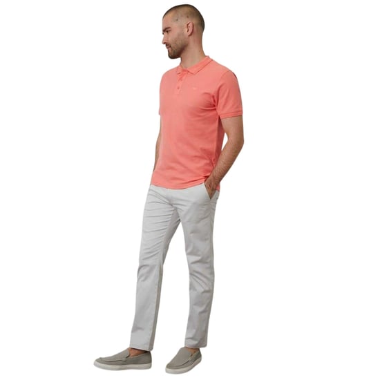 Threadbare Heren Malbork Korte Mouw Polo Shirt (Koraal) - Image 4