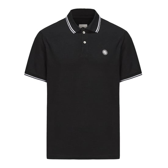 Pretty Green Heren Barton Korte Mouwen Polo Shirt (Zwart) - Image 1