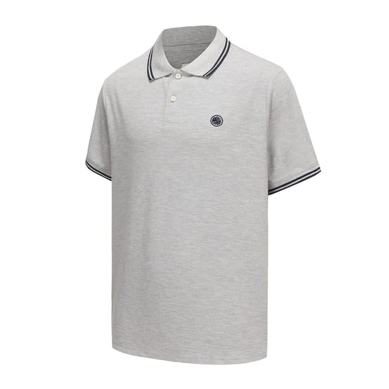 Pretty Green Heren Barton Korte Mouwen Polo Shirt (Grijs Marl) - Image 3