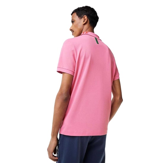 Lacoste Heren Movement Gegraveerde Kraag Polo Shirt (Roze) - Image 2