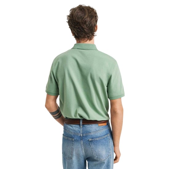 Gant Heren Pique Poloshirt met korte mouwen (Groen) - Image 2