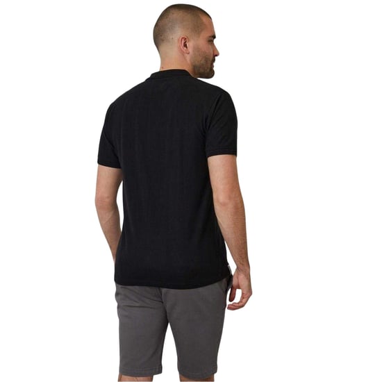 Threadbare Mannen Malbork Korte Mouwen Polo Shirt (Zwart) - Image 3