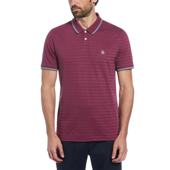 Original Penguin Heren getipt poloshirt Regular (Amarant) - Image 1