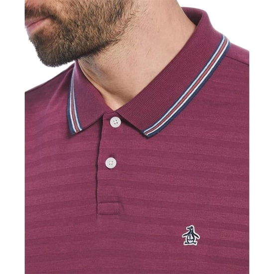 Original Penguin Heren getipt poloshirt Regular (Amarant) - Image 3