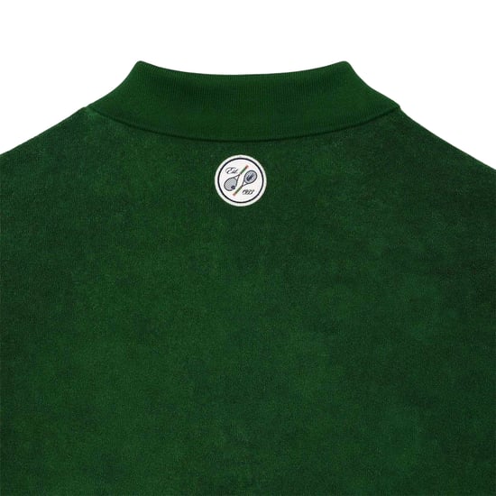 Lacoste Herenpolo van Roland-Garros met borduursel, van badstof (Groen) - Image 5