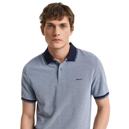 Gant Heren Oxford Regular Poloshirt (Marineblauw) - Image 3
