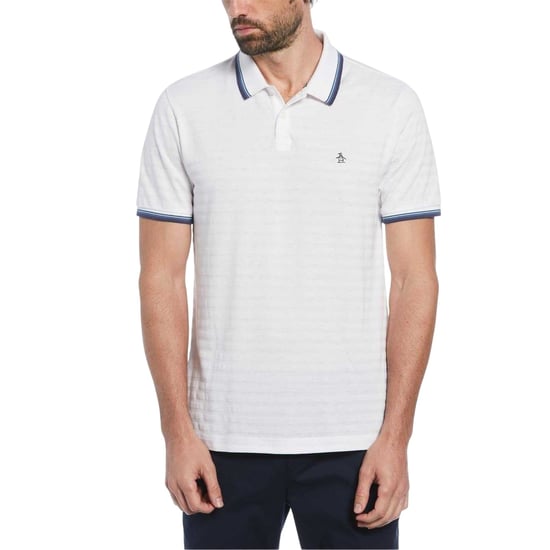 Original Penguin Heren getipt poloshirt Regular (Wit) - Image 1