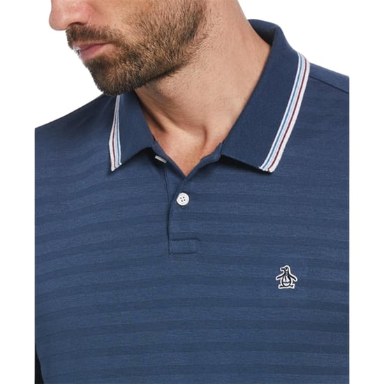 Original Penguin Heren getipt poloshirt Regular (Sargasso Zee) - Image 3