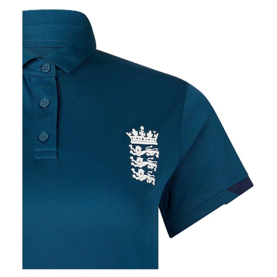 Castore Cricket-trainingspoloshirt voor dames van Engeland (Peacoat) - Image 4
