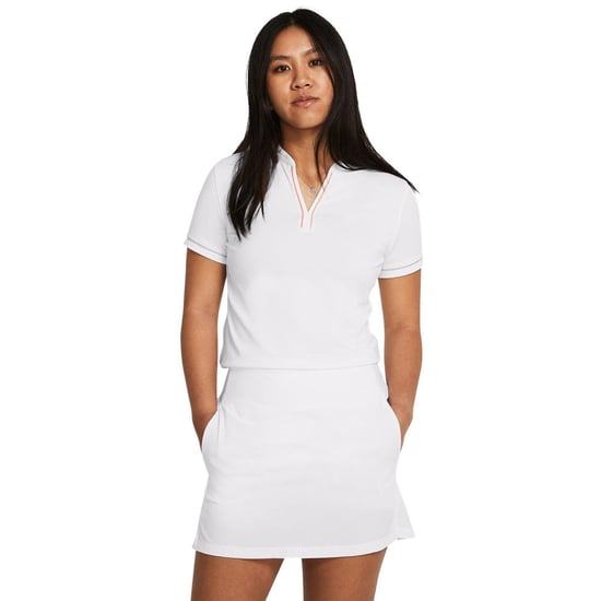 Under Armour Playoff 3.0-poloshirt voor dames (Wit) - Image 1