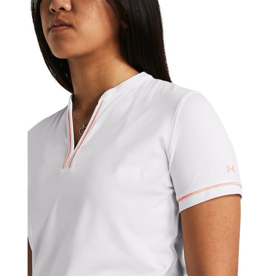 Under Armour Playoff 3.0-poloshirt voor dames (Wit) - Image 4