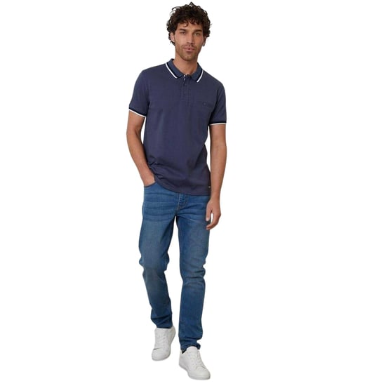 Threadbare Interlock Jet-poloshirt met zakken voor dames (Blauw) - Image 1