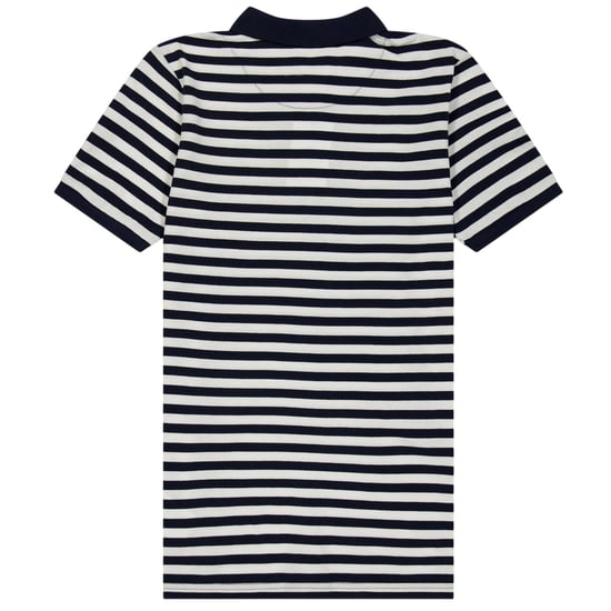 Farah Gestreepte, in het garen geverfde poloshirt voor kinderen (Zwart) - Image 2