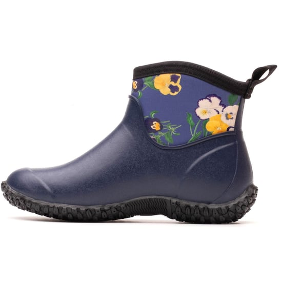 Muck Boots Muckster II Enkellaarsjes Dames Navy Rubber Wellington Boots - Image 5