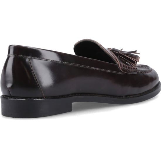 Hush Puppies Connie Leren Dames Aubergine Instappers - Image 2