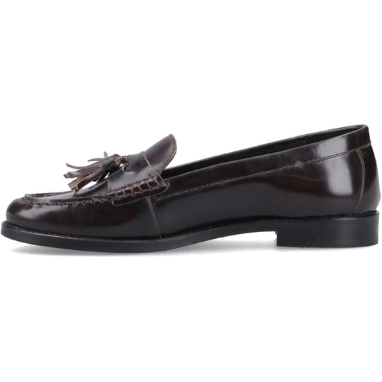 Hush Puppies Connie Leren Dames Aubergine Instappers - Image 4
