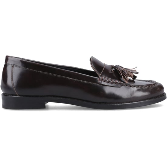 Hush Puppies Connie Leren Dames Aubergine Instappers - Image 5