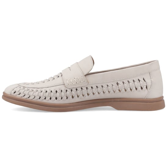 Hush Puppies Bowie Leder Heren Taupe Slim Fit Instappers - Image 4