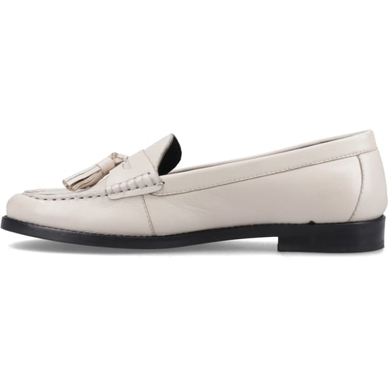 Hush Puppies Connie Leren Dames Crème Instappers - Image 4