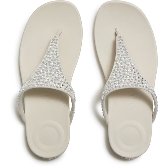 Fitflop Solay Gemengde-Kristal Textiel Dames Crème Sandalen - Image 3