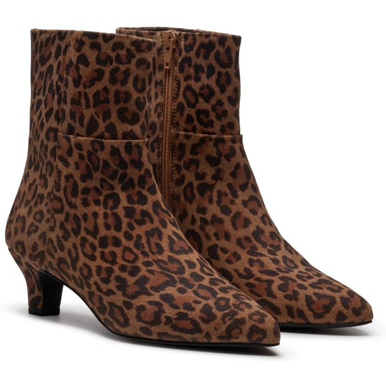 Hush Puppies Nahla Hakken Leren Dames Luipaard Enkelboots - Image 3