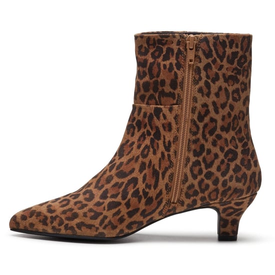 Hush Puppies Nahla Hakken Leren Dames Luipaard Enkelboots - Image 5