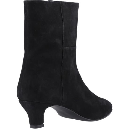 Hush Puppies Nahla Hak Leer Dames Zwarte Hakschoenen Enkelboots - Image 2