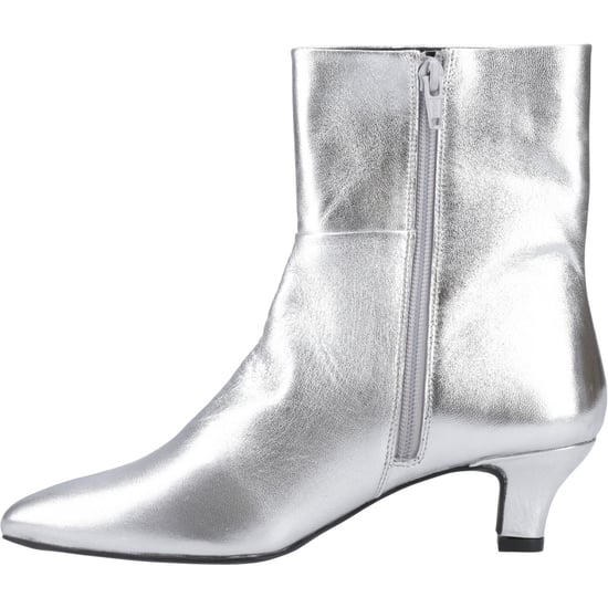 Hush Puppies Nahla Hakleren Dames Zilveren Enkellaarzen - Image 4