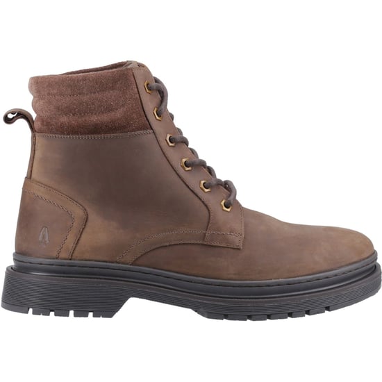 Hush Puppies Jarrod Leer Heren Bruine Enkelboots - Image 5