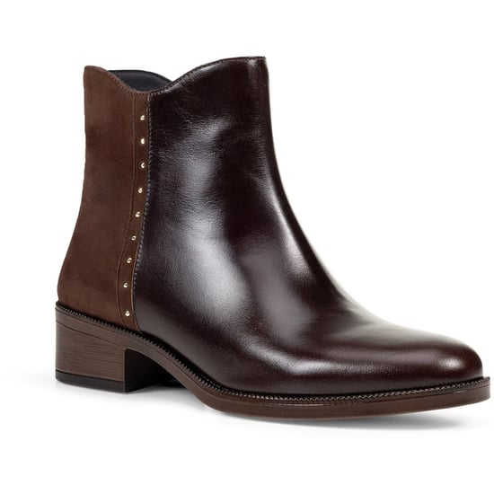 Geox D Camexia Leren Dames Donkerbruine Laarzen - Image 1
