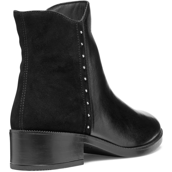 Geox D Camexia Leren Dames Zwarte Laarzen - Image 2
