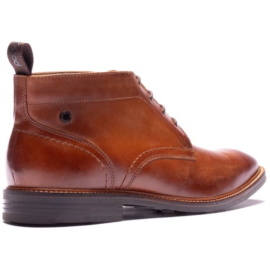 Base London Belgrave Leren Heren WASHED TAN Enkellaarzen - Image 2