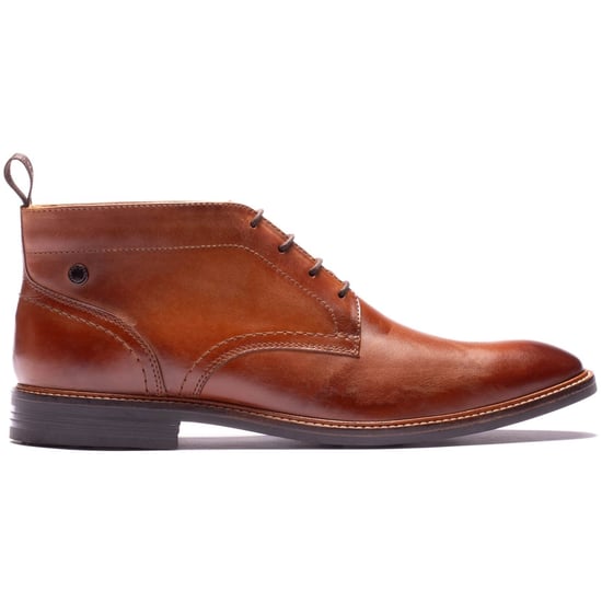 Base London Belgrave Leren Heren WASHED TAN Enkellaarzen - Image 5