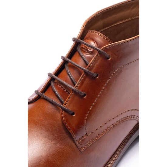 Base London Belgrave Leren Heren WASHED TAN Enkellaarzen - Image 6