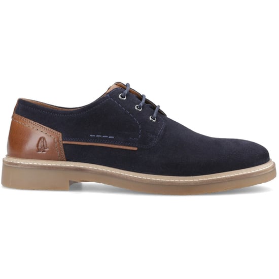 Hush Puppies Guy Leren Heren Navy Veterschoenen - Image 5