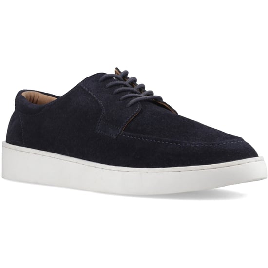 Hush Puppies Riven Lace Up Leather Men's NAVY Lace-Up Shoes - Image 1