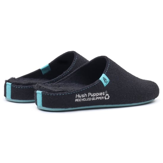 Hush Puppies De Goede Polyester Heren Zwarte Turquoise Slippers - Image 2