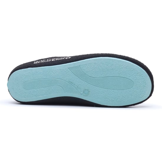 Hush Puppies De Goede Polyester Heren Zwarte Turquoise Slippers - Image 4