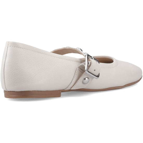 Hush Puppies Charlene Stud Ballerina Leren Vrouwen Ivoor Ballerinapotjes - Image 2