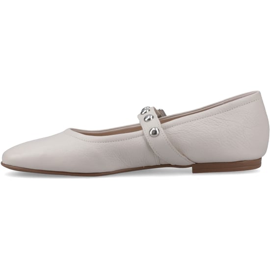 Hush Puppies Charlene Stud Ballerina Leren Vrouwen Ivoor Ballerinapotjes - Image 3