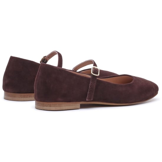 Hush Puppies Pasha Suède Dames Chocolade Ballerina's - Image 2