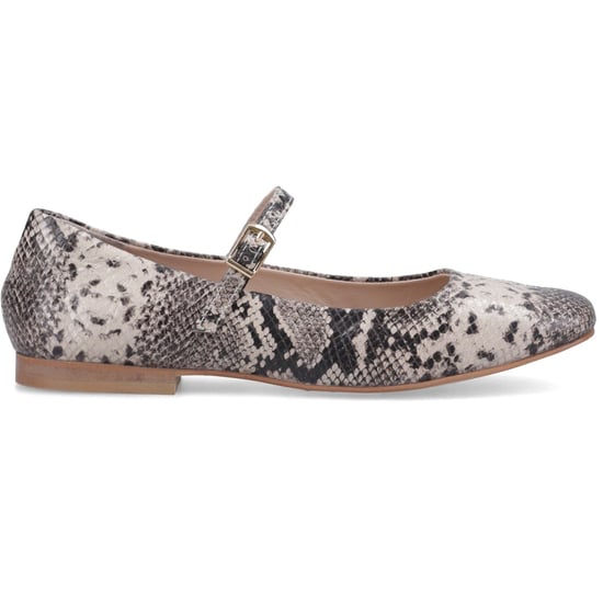 Hush Puppies Pasha Leren Dames Slangen Ballerina's - Image 5