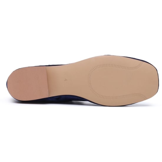 Hush Puppies Pasha Velvet Dames Navy Ballerina's - Image 4