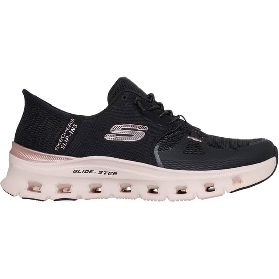 Skechers Glide-Step Pro Radiant Stride Dames Zwart Mesh/Roségouden Accent Sneakers - Image 4
