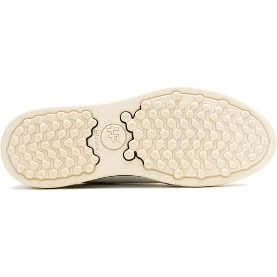 Hush Puppies Wes HP Sneakers Suède Heren Witte Trainers - Image 3