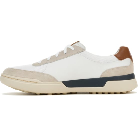 Hush Puppies Wes HP Sneakers Suède Heren Witte Trainers - Image 5