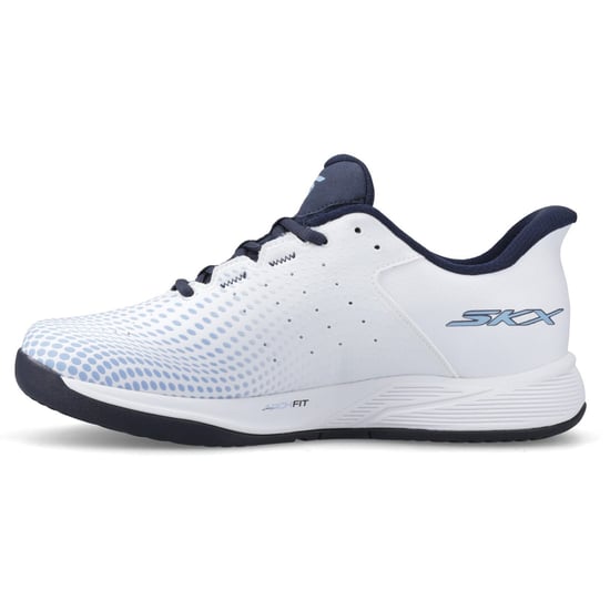 Skechers Slip-ins Relaxed Fit Viper Court Reload Heren Witte/Navy Blauwe Sneakers - Image 4